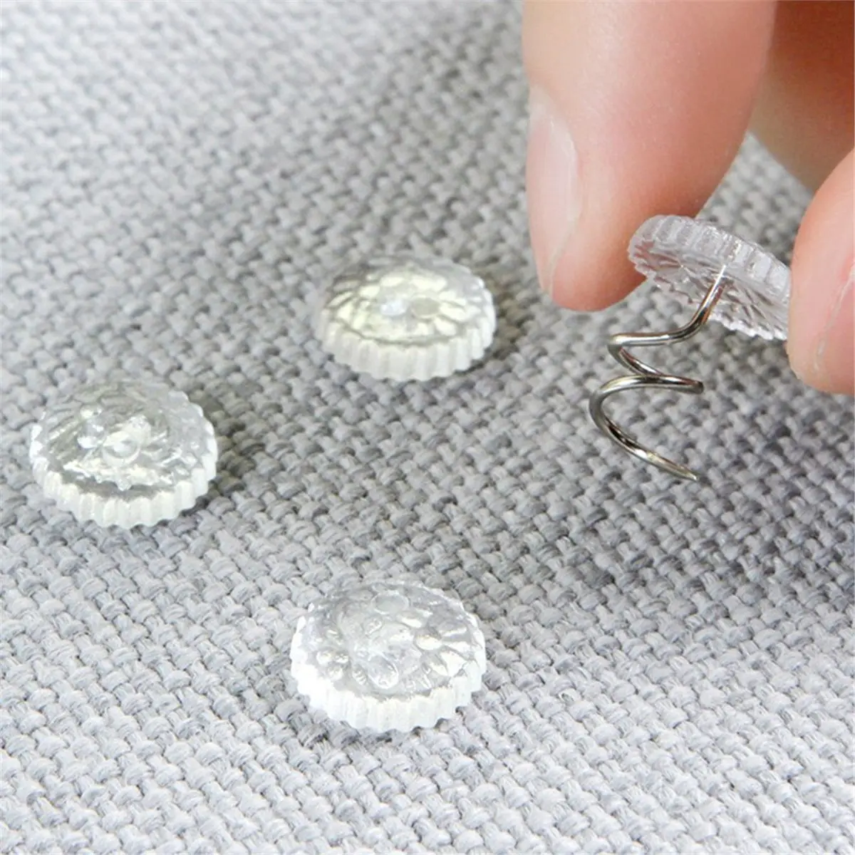 A1552K 50pcs Spiral Sofa Nails Tacks - Decorative Furniture Pins for Enhanced Home Aesthetics SUMMER