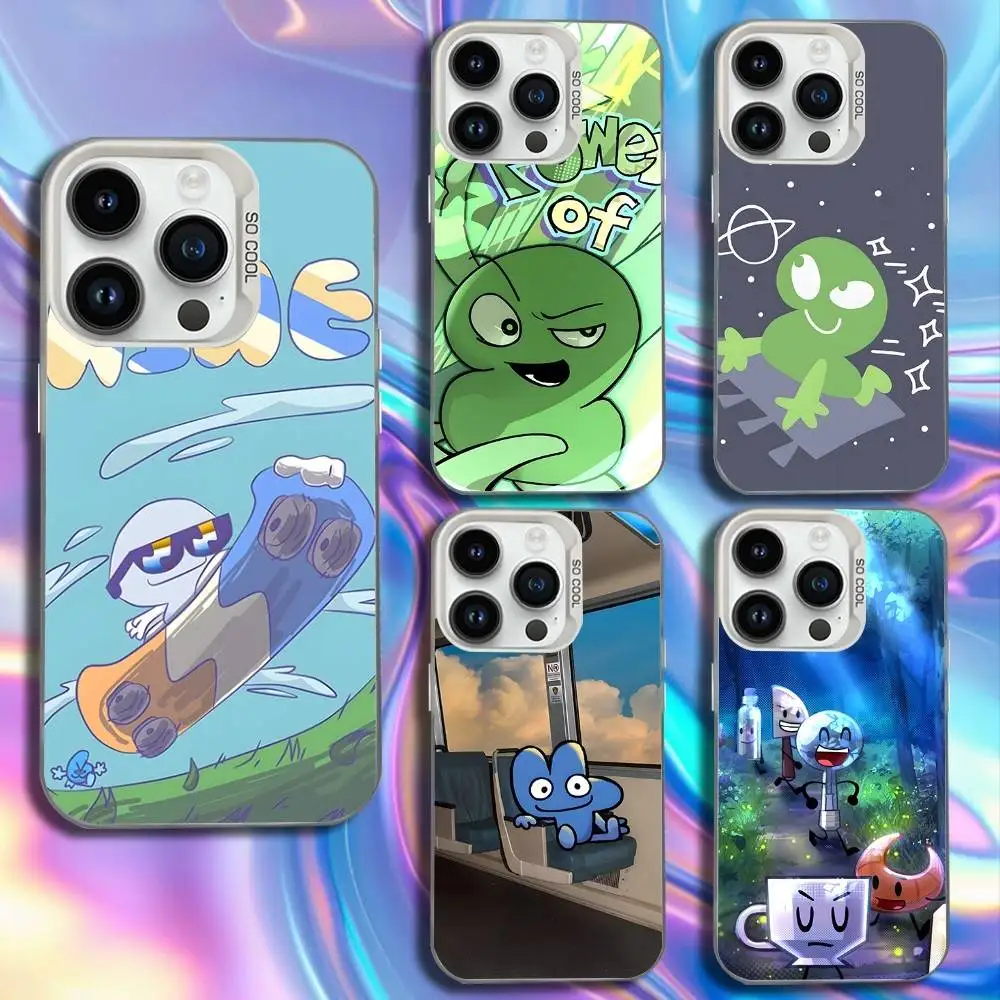 

Bfdi Battle For Dream Island Phone Case For iPhone 17,16,15,14,13,12,11,Mini,Pro,SE,MAX White Matte Shockproof Cover