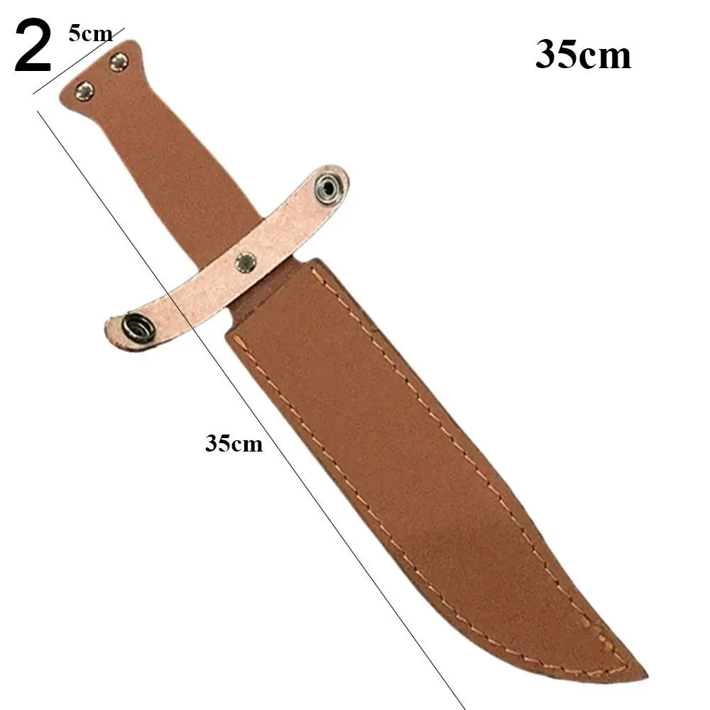 Brown Pocket Hunt Knife Sheath Holster Straight Knife Tool Flashlight Case Camp Outdoor Carry Belt Loop Case