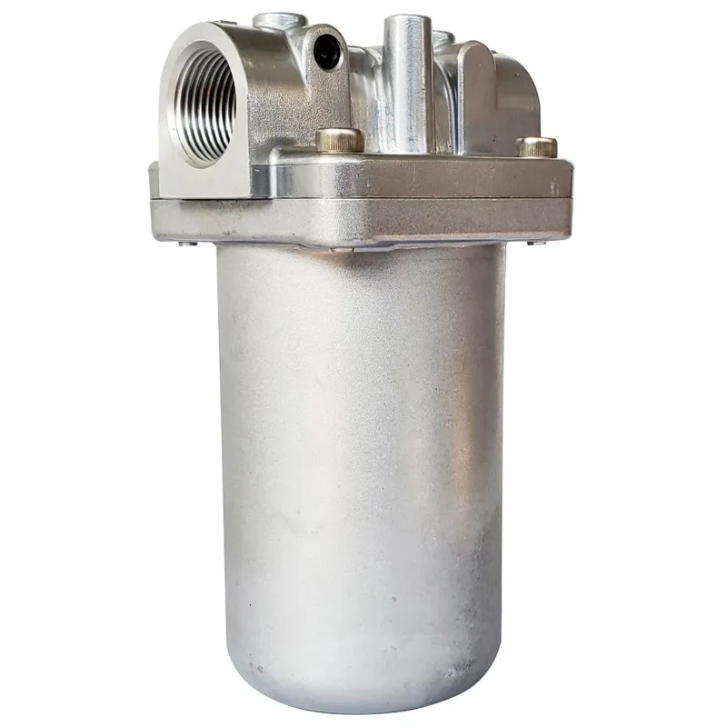 in-line industrial hydraulic oil filter,steel mesh,100 micron filter,aluminum housing, 3/4 inch 1 inch in/out (FPA - 06/08-1)