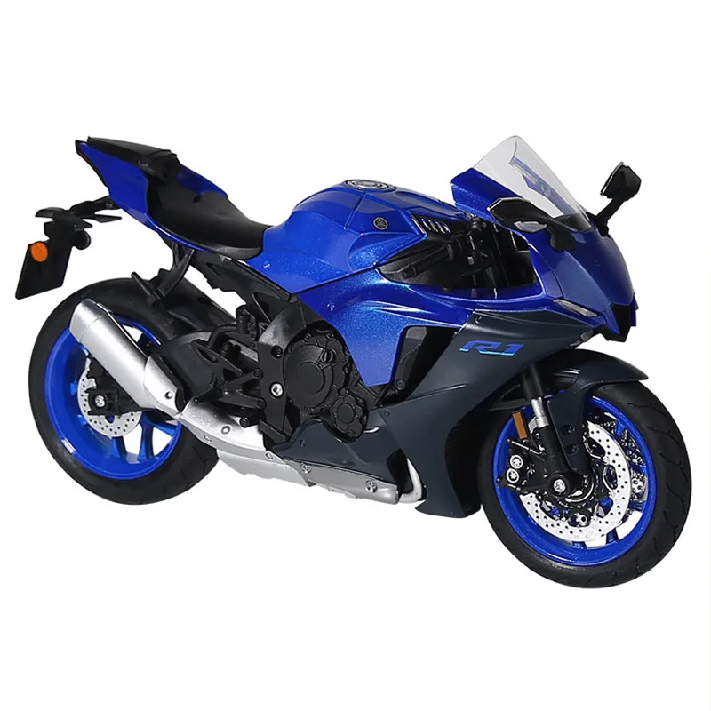 1:9 r1 modelo de motocicleta brinquedo liga diecast modelos de simulação motor ciclo coleção decoração meninos brinquedos presentes