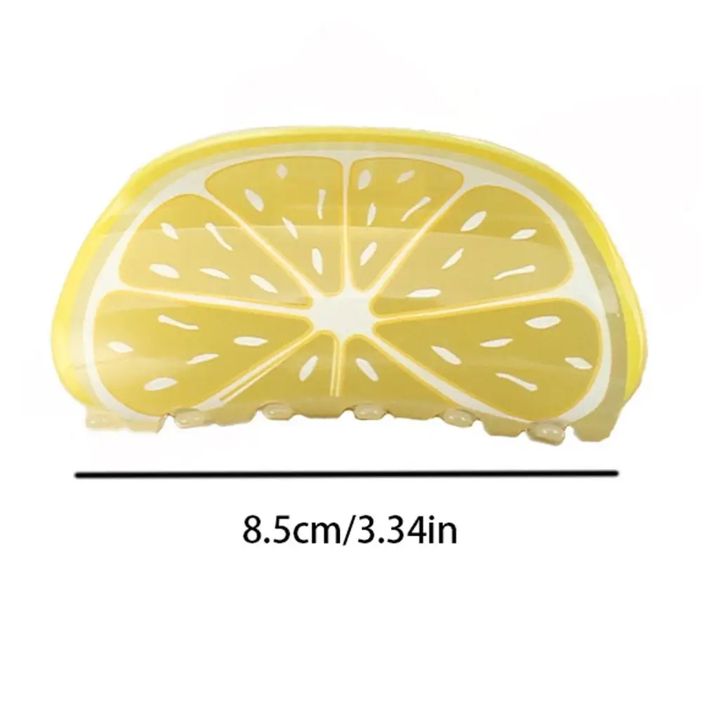 Korean Kawaii Acrylic Summer Watermelon Hair Claw Chic Kiwifruit Lemon Shark Clip Fruits Sweet Creative Fashion Headdress