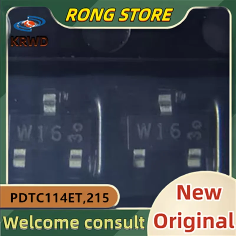 (50 uds) W16 WI6 nuevo y Original Chip IC PDTC114ET,215 PDTC114ET PDTC114 SOT-23-3
