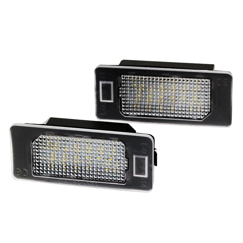 Car LED License Plate Number Light for BMW E82 F22 E46 E93 E60 F10 with Built-in Canbus Controller 