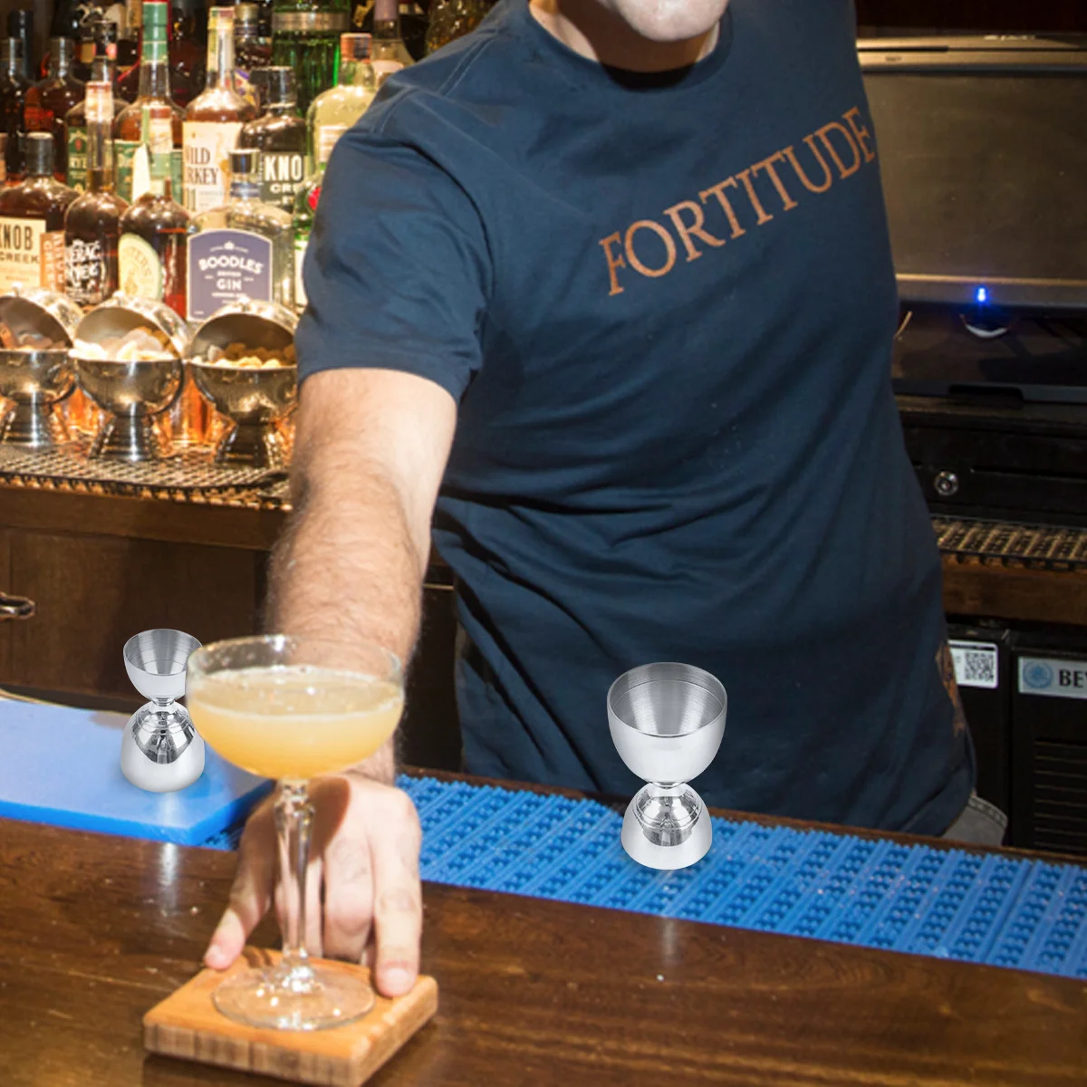 

Bartender Measuring Ounce Cup Stainless Steel 304 Multi-Function Wine Cup Home Bar Cocktail Shaker Use