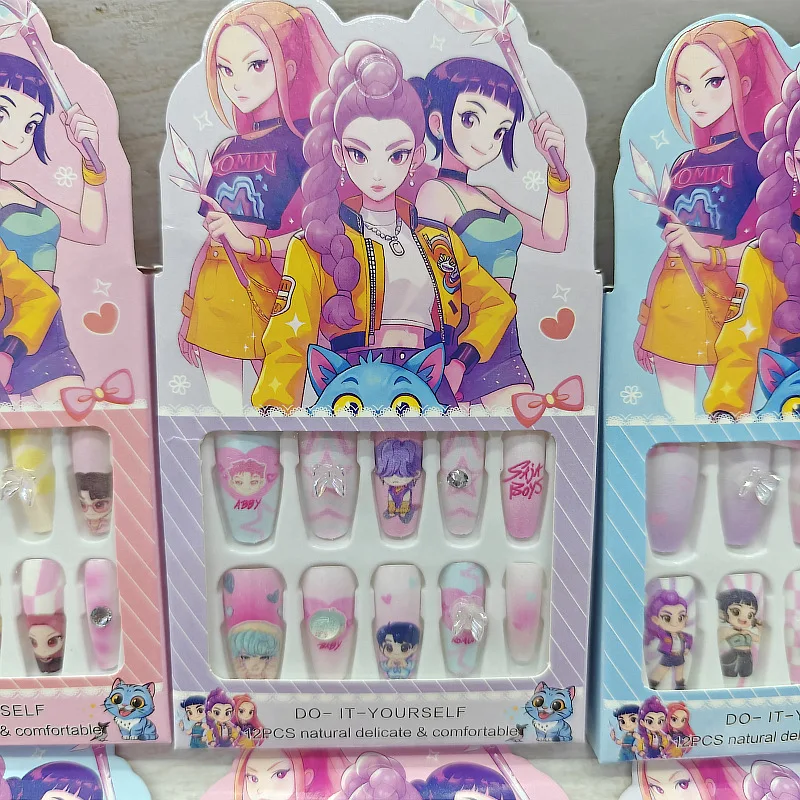 

Наклейки для ногтей в стиле K-pop: горячая дьявольская девичья группа, бутик-стиль, для девочек, ручная работа, подарки для детей.