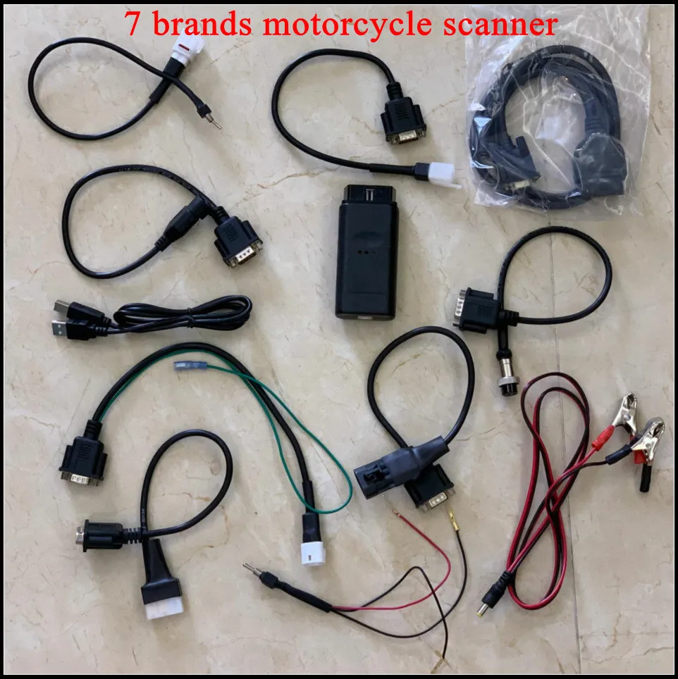 Motorcycle diagnostic tool best quality 7in1 motorcycle repair scanner for yamaha , for h-onda,SYM, KYMCO,HTF,for PGO