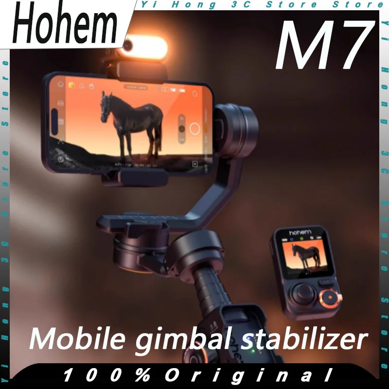 Hohem M7 iSteady M7 Gimbal Stabilizer Anti-shake Handheld Selfie Stick 360° Automatic Rotation Object Tracking Custom