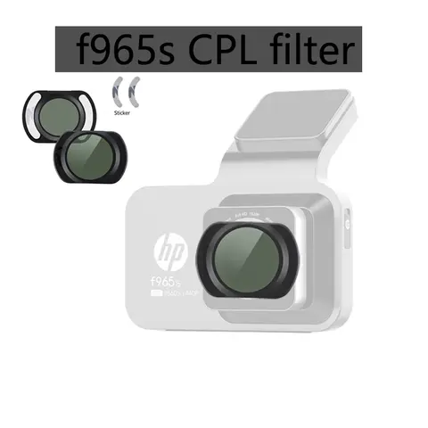 For HP Dash Cam f965s CPL filter Reduce Glare ReflectFilter HD Lens Dust Protection Anti Glare CPL Filte