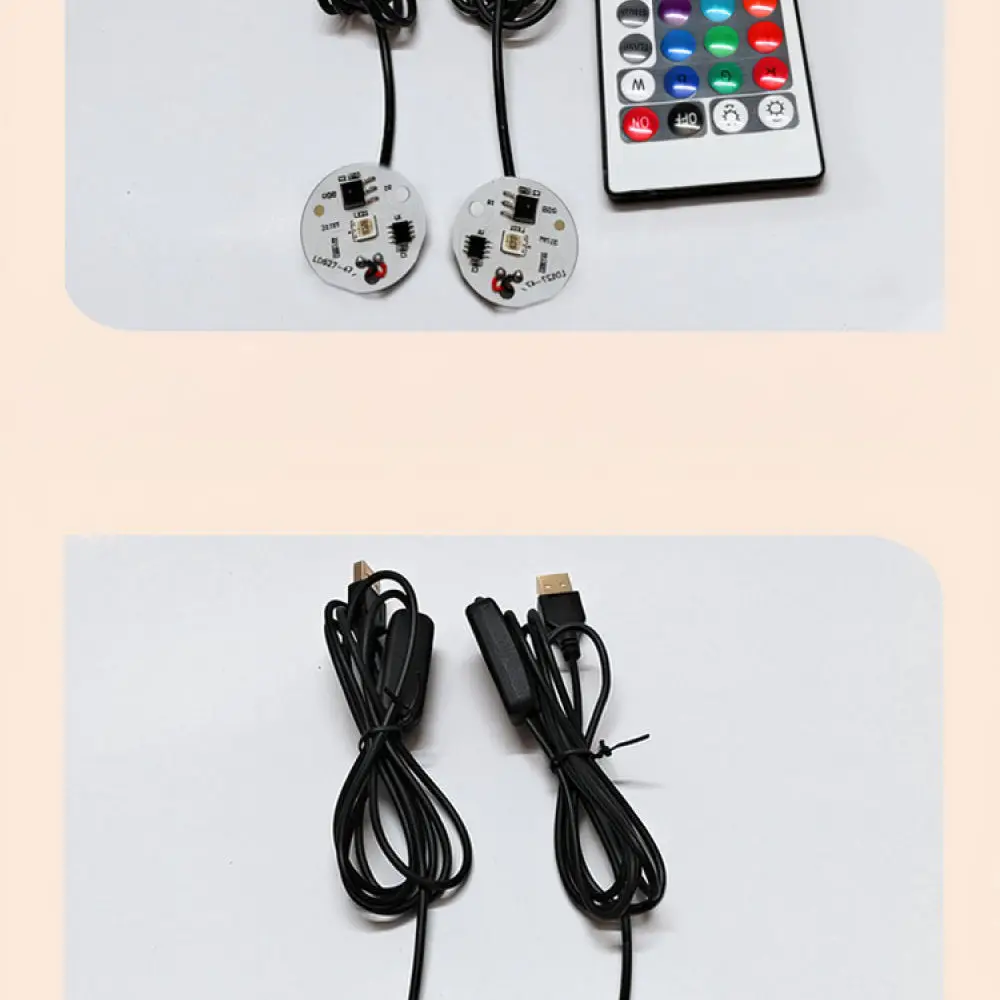 5V LED Lamp Board For DIY Handcraft Lighting USB Powered Component With Switch Cable Adjustable Color Source