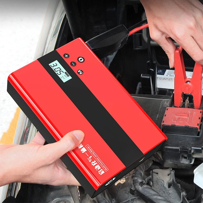 Q8 Car Emergency Start Power Supply Car Air Pump All-in-one Machine Large-capacity Multi-function Electric Artifact USB output