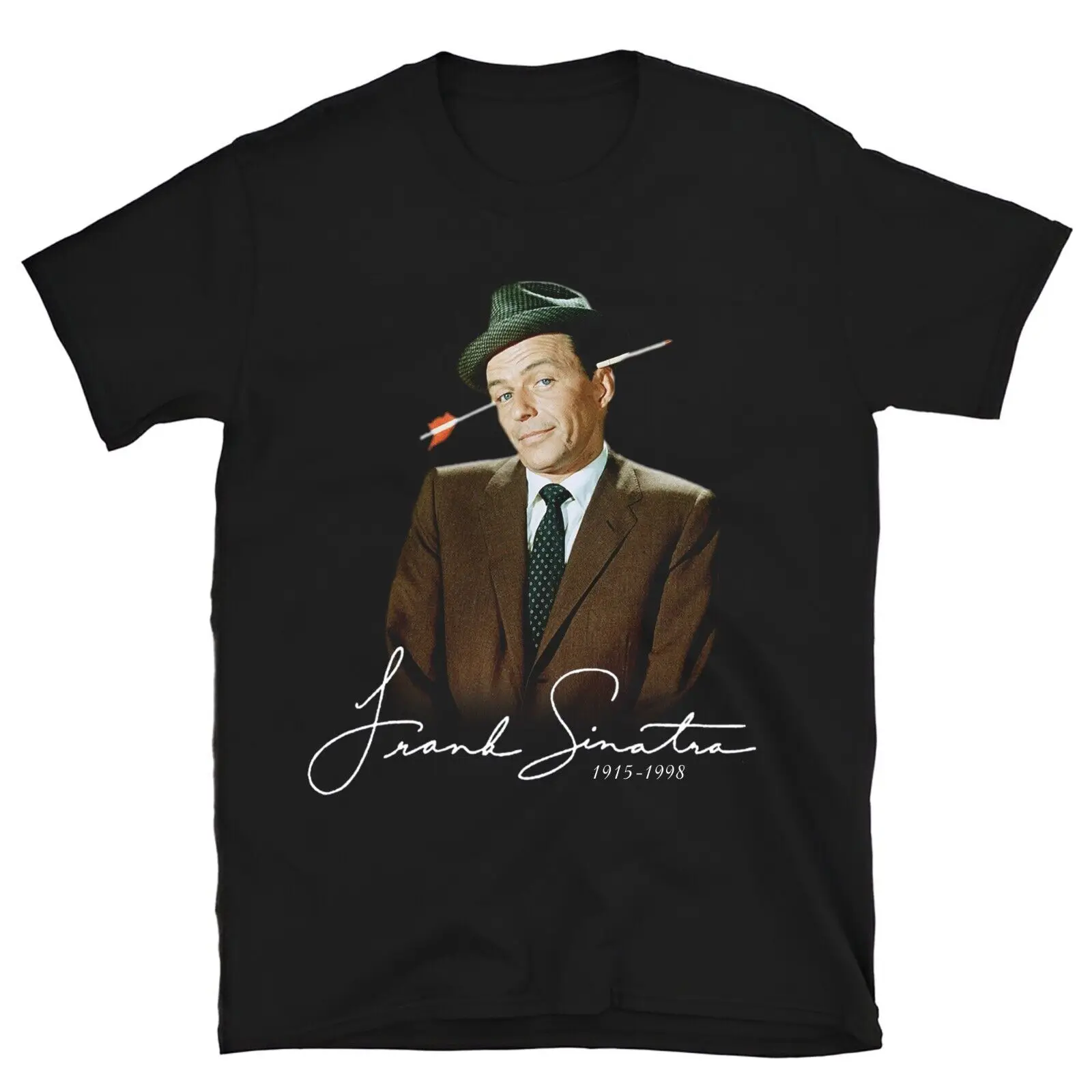 Rare Frank Sinatra Cute Shirt Cotton Black All Size Tee A795