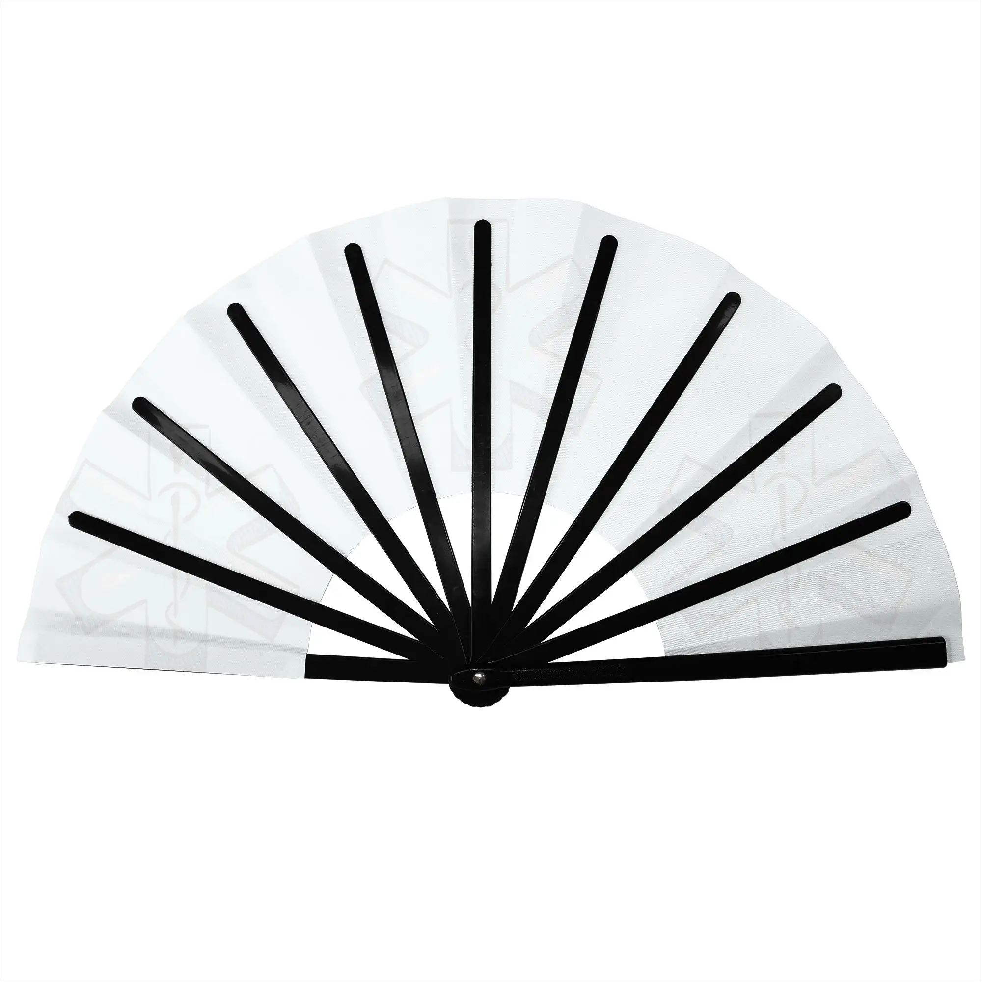 Emt Star of Life Paramedic Folding Hand Fan DIY  Polyester Fabric Fan Fashion Summer Accessory Decorative Fans