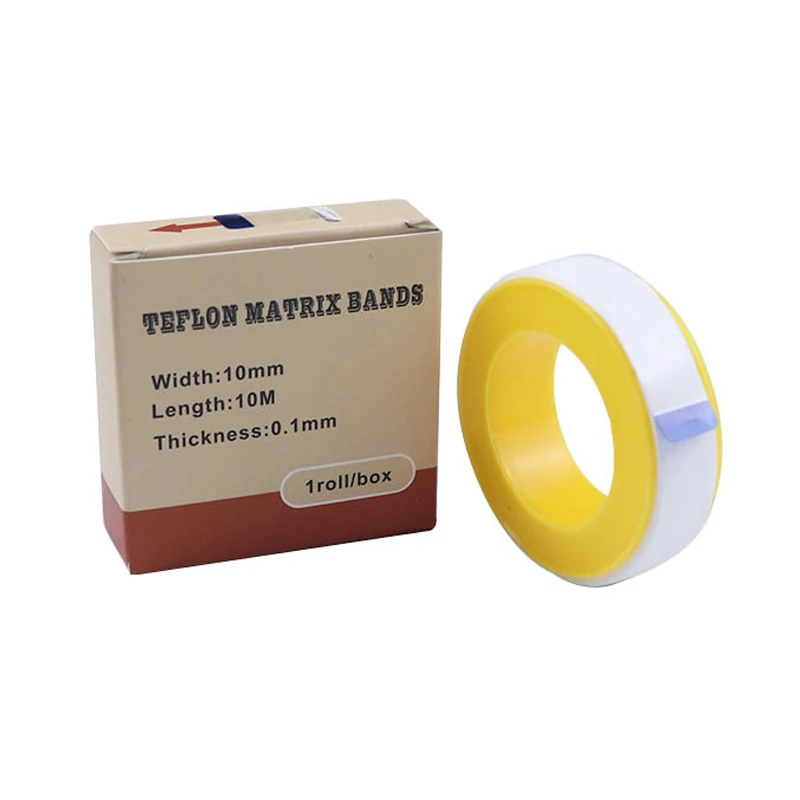 0.1Mm Dental Teflon Matrix Bands 10M/roll White Matrices Retainer Strips for Teetn Restoration Dentist Material view 6