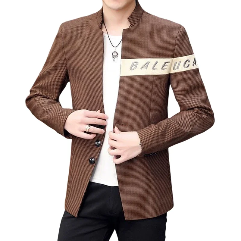 High quality fashion casual trend shopping nightclub business work travel party best man dress men's slim suit jacket