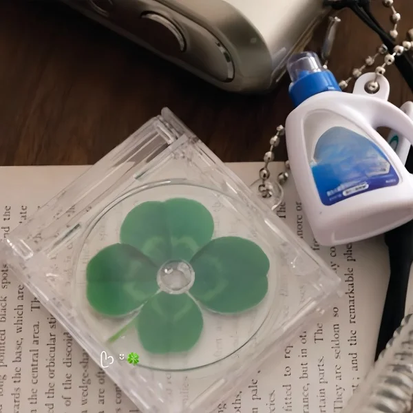 البرسيم ميني CD مربع قلادة حالة الهاتف سلسلة الزخرفية