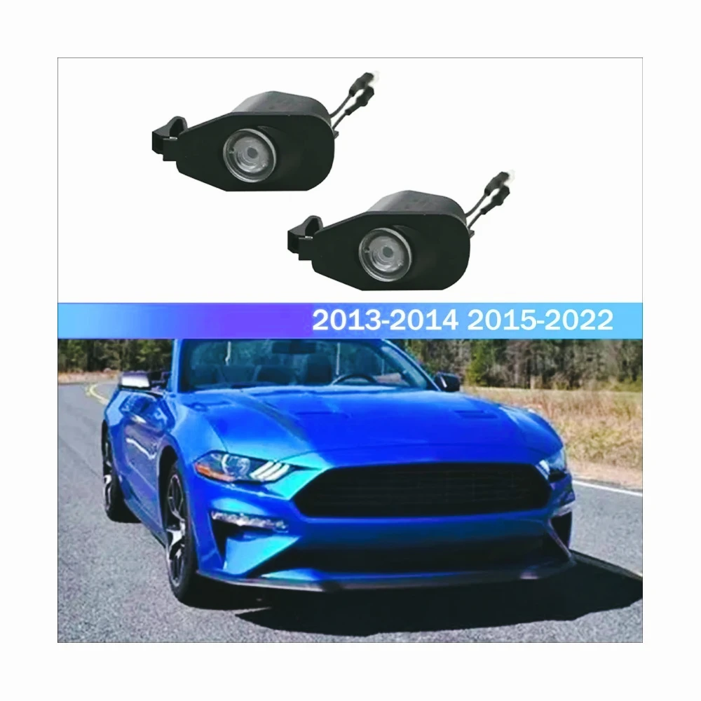 

Espejo retrovisor láser LED para ford Mustang, Retrovisor lateral bienvenida, luces con logotipo cortesía, 2013-2022