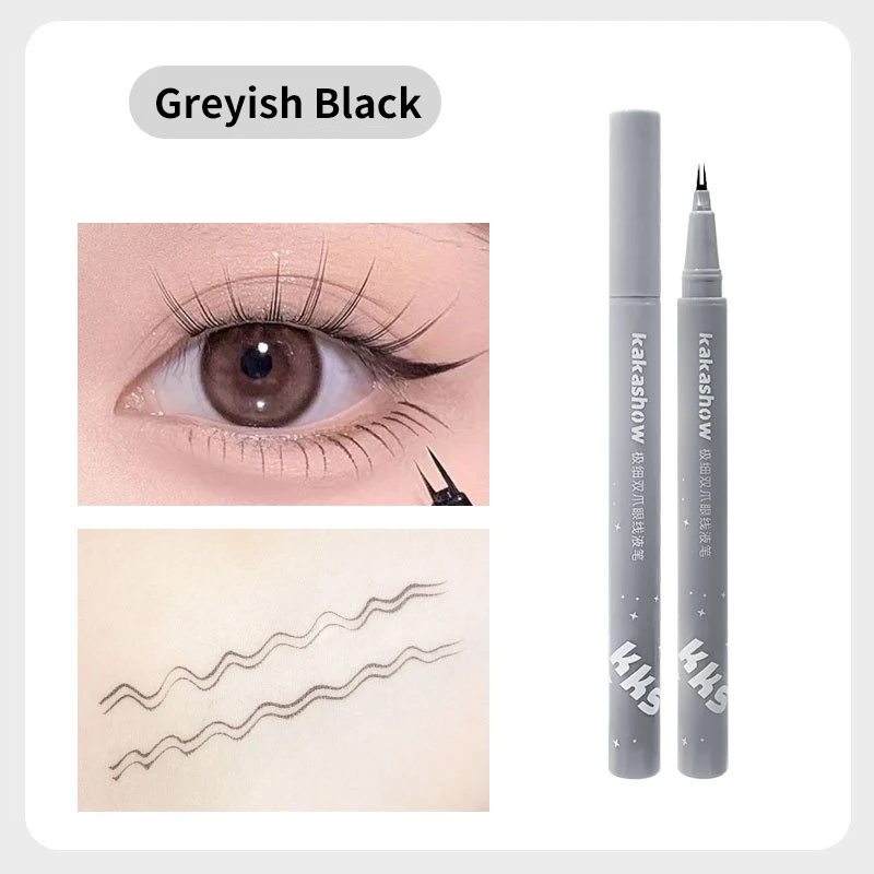 Super fine double claw eyeliner liquid pen, mother's eyelashes, sleeping silkworm's eyebrows, multi-purpose pen, cosmetics whole