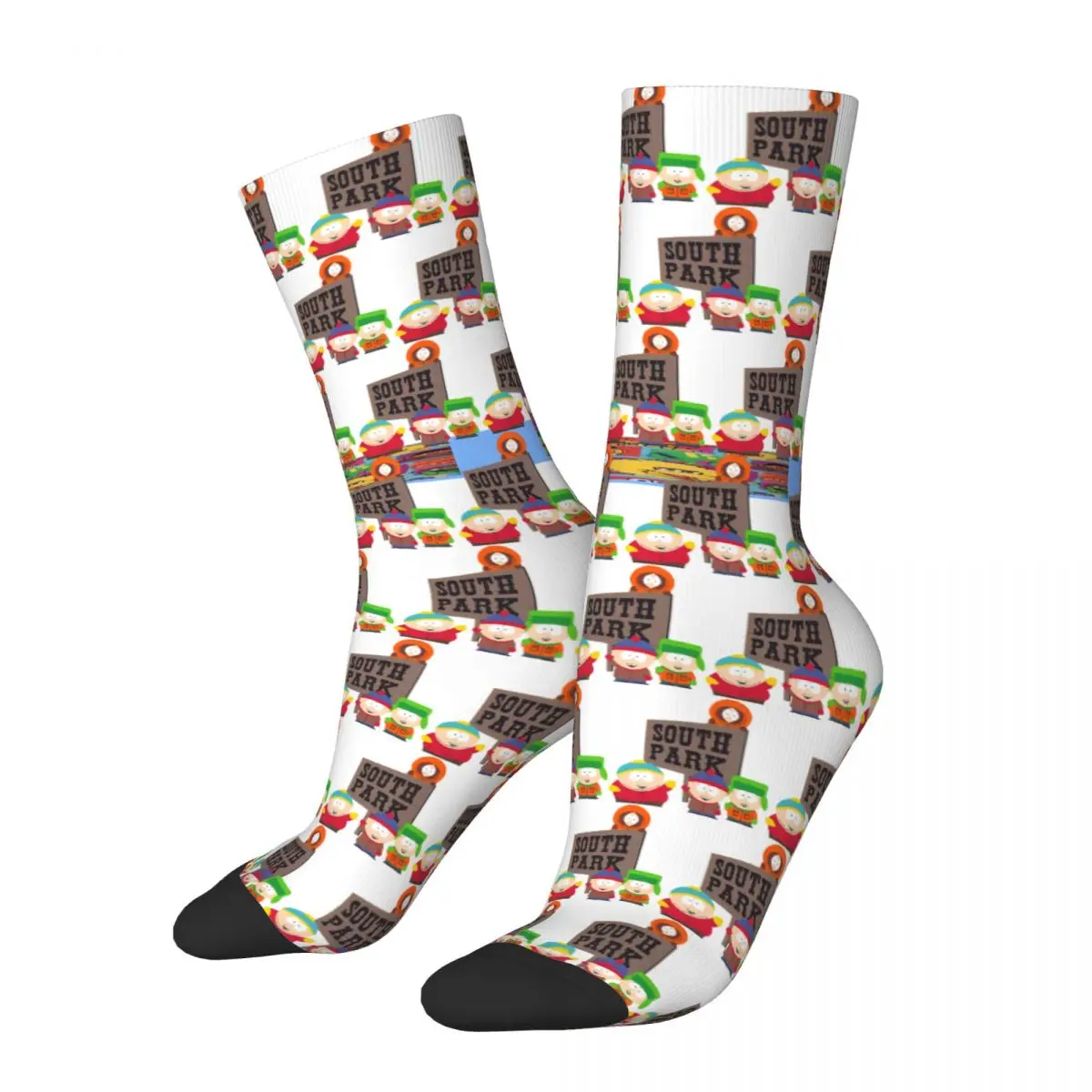 South Park Cartoon Character Unisex Winter Socks Windproof Happy Socks Street Style Crazy Sock