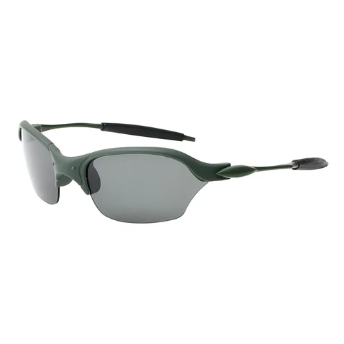 Imagen 2 del producto Gafas de sol de media montura de diseño de marca para hombres y mujeres, gafas de sol polarizadas Unisex para mujeres, gafas de conducción antimáticas con espejo