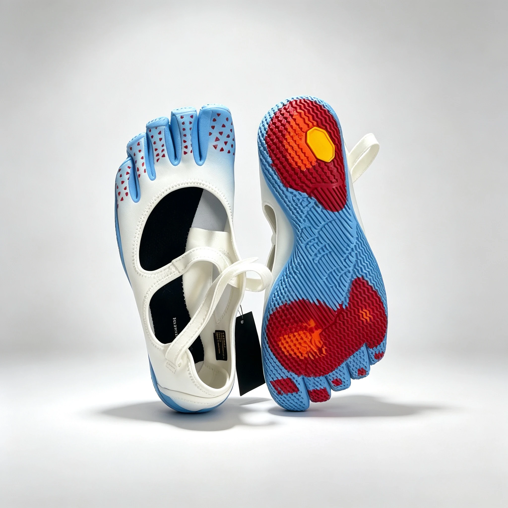 Tênis Feminino Original V-Soul Five Fingers para Treinamento e Fitness, Antiderrapante, em Caixa