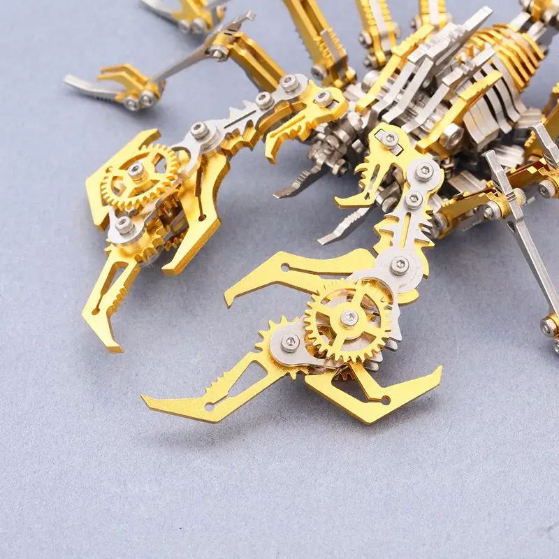 Kit de modelo de Escorpión Escorpión Escorpión de acero inoxidable 3D, estilo mecánico Cyberpunk, regalo coleccionable perfecto para adultos y adolescentes (más de 200 piezas Kit de modelo de Escorpión Escorpión Escorpión de acero inoxidable 3D, estilo mecánico Cyberpunk, regalo coleccionable perfecto para adultos y adolescentes (más de 200 piezas
