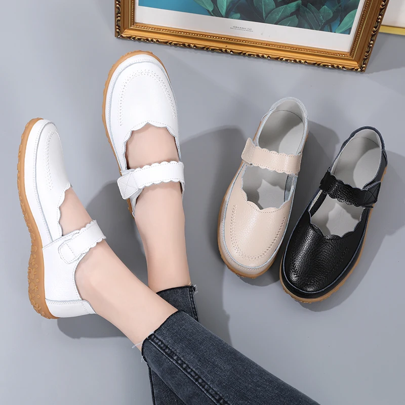 Scarpe Casual da donna estive scava fuori i mocassini da donna con plateau piatto mocassini in pelle da donna mezze scarpe di lusso Zapatillas Mujer