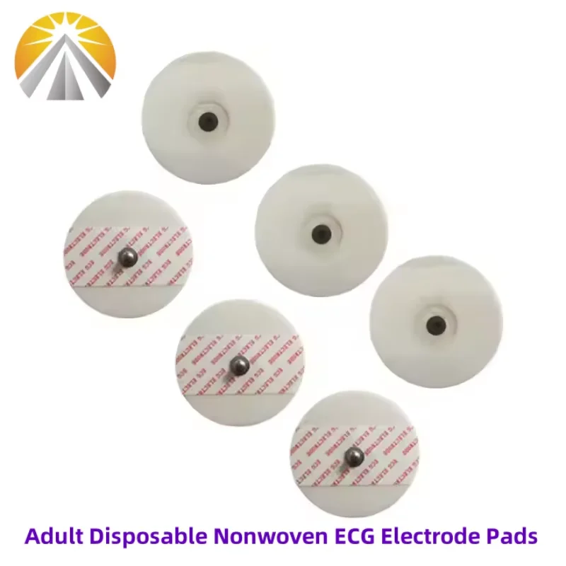 

50 шт. одноразовых электродов для ЭКГ 55x55 мм, медицинские электродные патчи, аксессуары для ЭКГ, нетканые электродные подушечки для ЭКГ, в каждом пакете