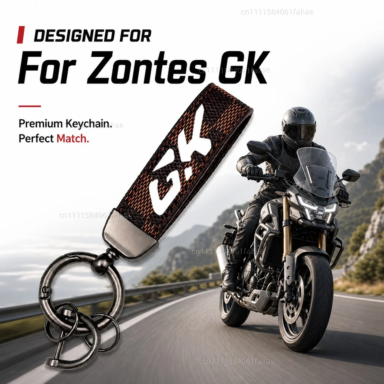 For Zontes GK 125 / GK 155 / GK 125X Universal Motorcycle Keychain Custom Logo Gift for Rider Men Women