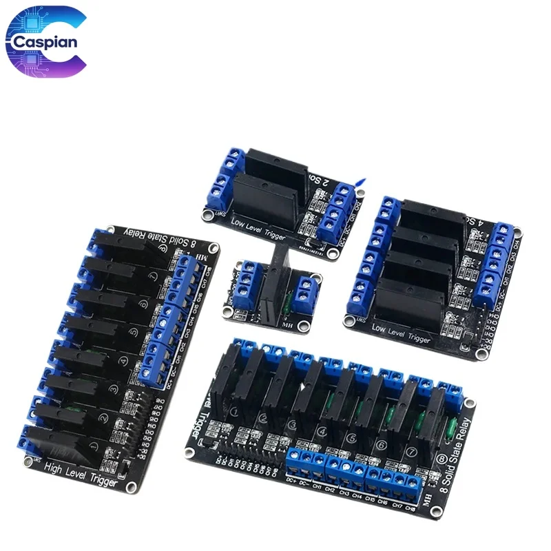 5V SSR Solid State Relay Module G3MB-202P 1/2/4/6/8 Channel High Low Level Trigger 240V 2A With Fuse For Arduino