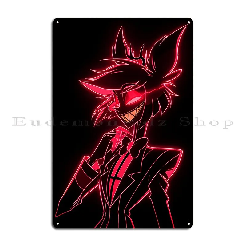 Neon Alastor Metal Signs Cinema Personalized Garage Design Create Tin Sign Poster