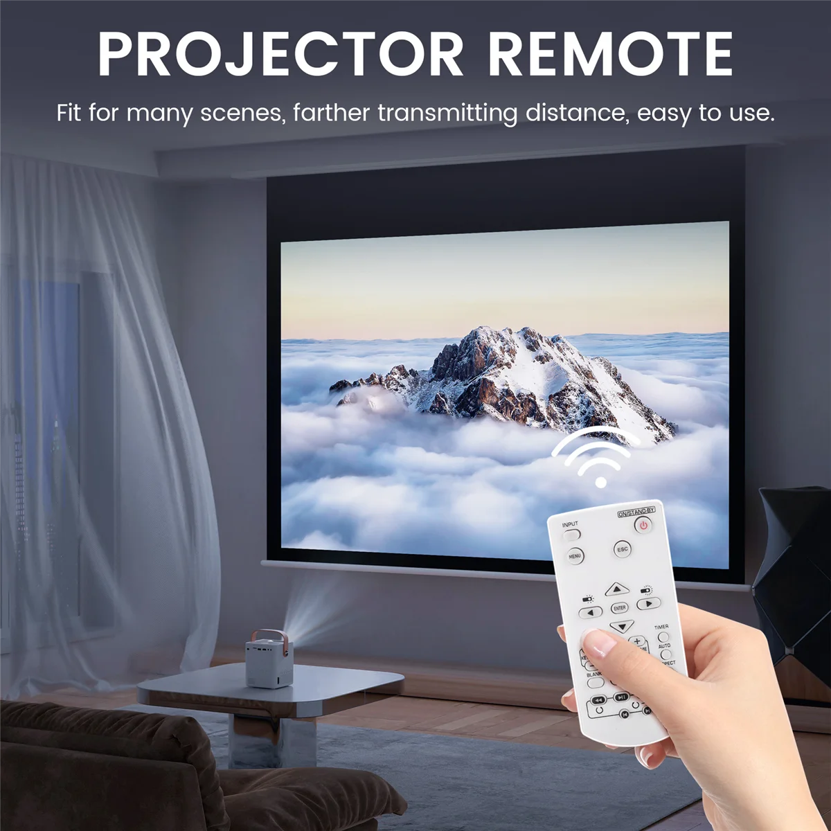 Projector Remote Control for CASIO Projector YT-141 XJ-A142 XJ-A147 XJ-A242 XJ-A247 Replacement Remote Control