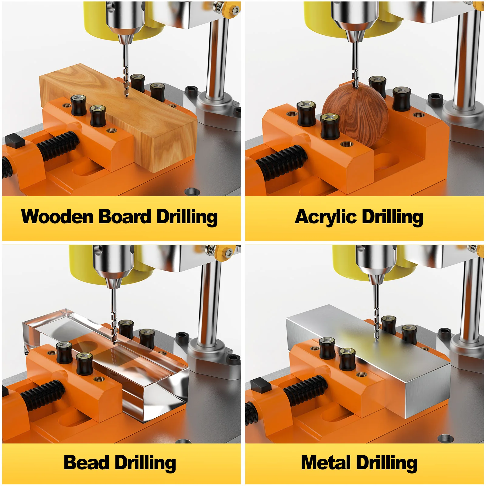 Mini Bohrmaschine Präzision Tisch Bohrmaschine Tisch Bohrmaschine B10 Spannfutter Metall Holz Jade DIY Handwerk Werkzeug