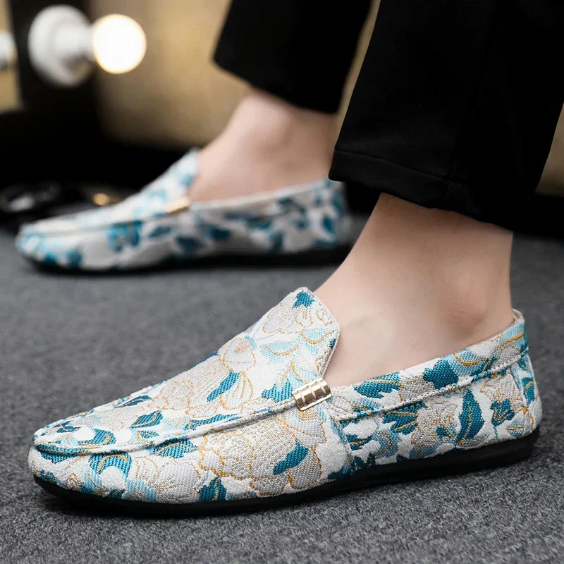 

Outdoor Men's Casual Shoes Breathable Man Loafers Lazy Shoes Comfortable Walking Sneakers Non-slip Flats Driving Shoe Zapatos
