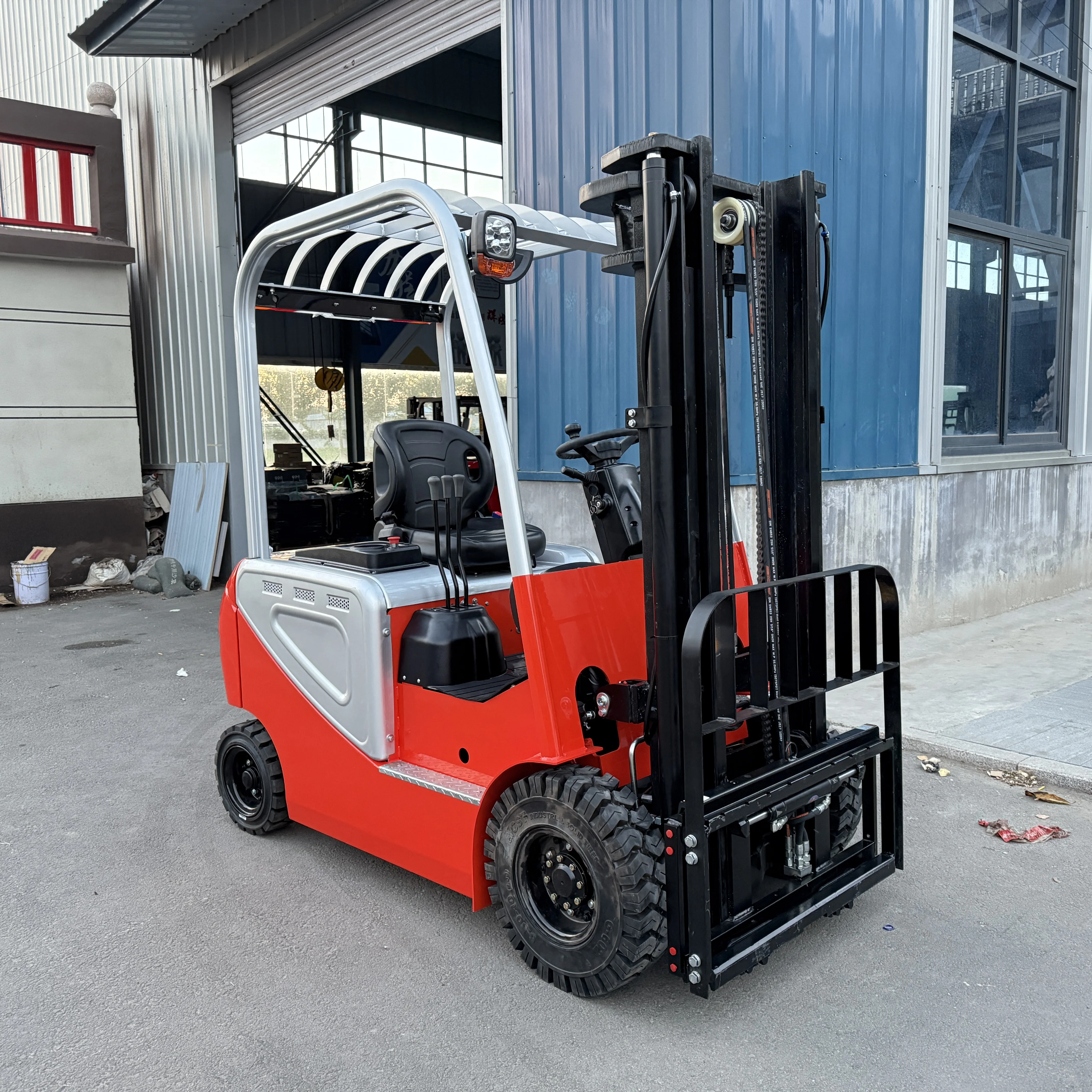 Free Shipping New Arrival 2 Ton Durable Small Electric Rough Terrain Forklift
