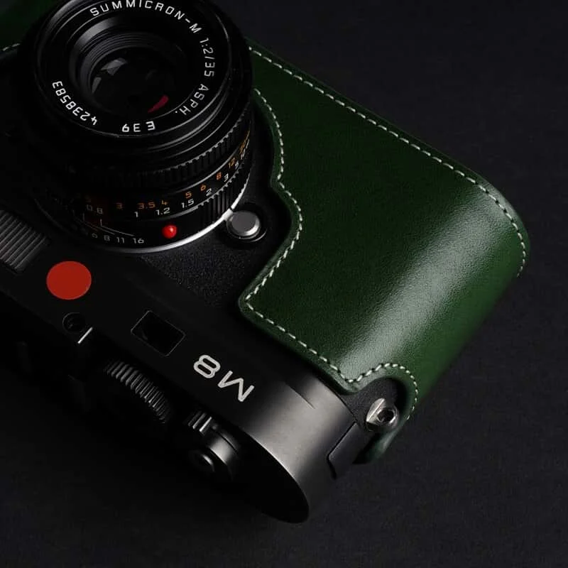 Camera Genuine Leather Camera Half case Cover Bag for LEICA M9 M9P M8 M-E