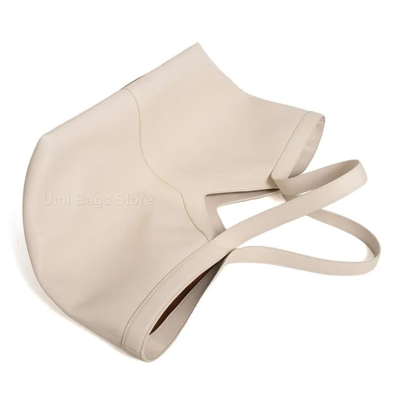 High-end Brand Genuine Leather Women's Tote Bag Retro Large Capacity Underarm Bag New Y Letter Design Versatile Shoulder Bag