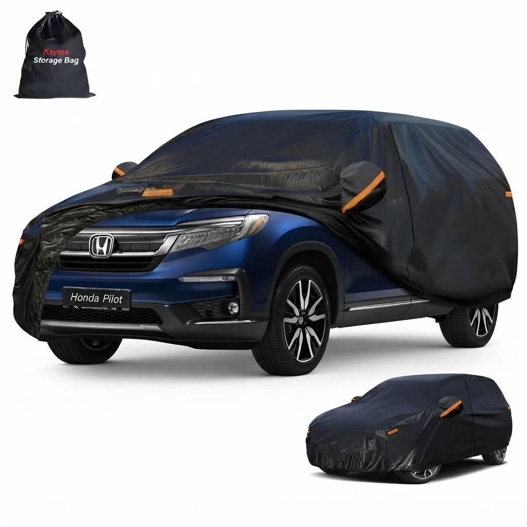 Outdoor SUV Car cover Waterproof Sun Uv Rain Protection Fit for VW Atlas/Honda Pilot/Ford Explorer/Infiniti QX60/Toyota 4Runner