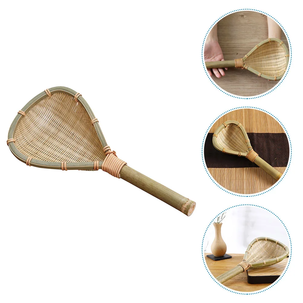 

Bamboo Colander Spoon For Kitchen Ergonomic Filter Tool Food Woven Mesh Strainer Noodle Major