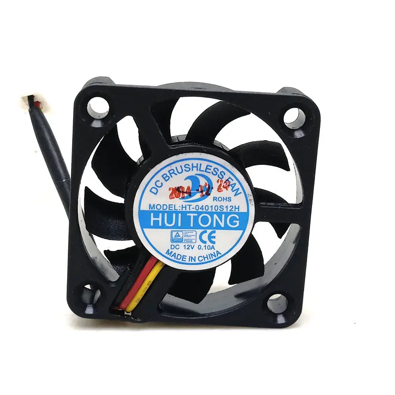 New Oriignal 4cm HT-04010S12H DC12V 0.10A 40x40x10MM 3Lines Cooling fan