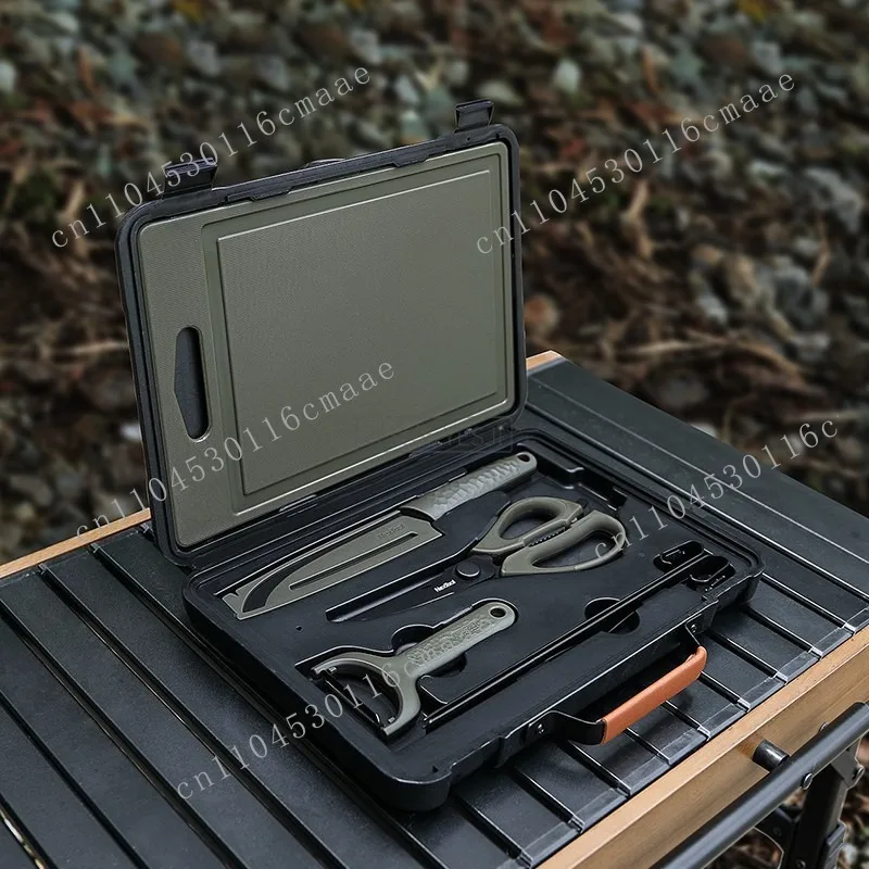 Outdoor BBQ Toolbox Kitchenware Portable Set Camping Cutting Board Peeler Picnic Picnic Other Plastics