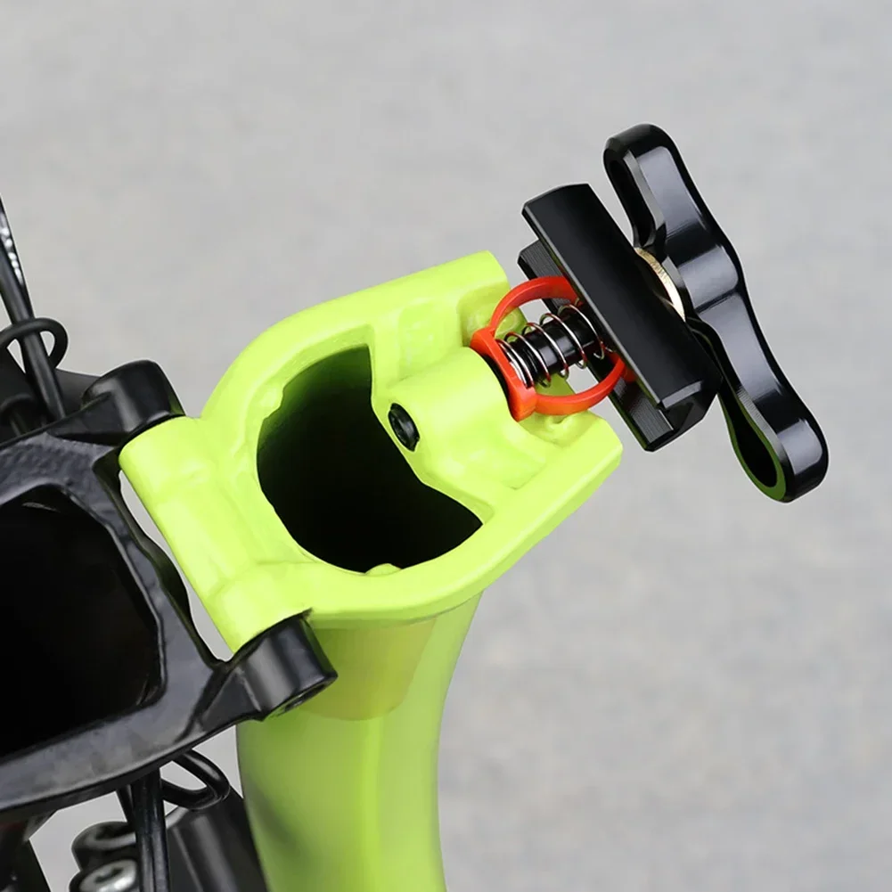 1Pair Enhanced Hinge Clip Spring C-buckle For Brompton Folding Bike Accessories For Small Fabric Folding Bike Rotating Handle