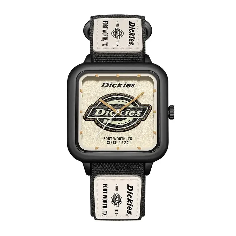 Genuine Dickies Square Watch Nylon Strap Student Sports Quartz CL-607