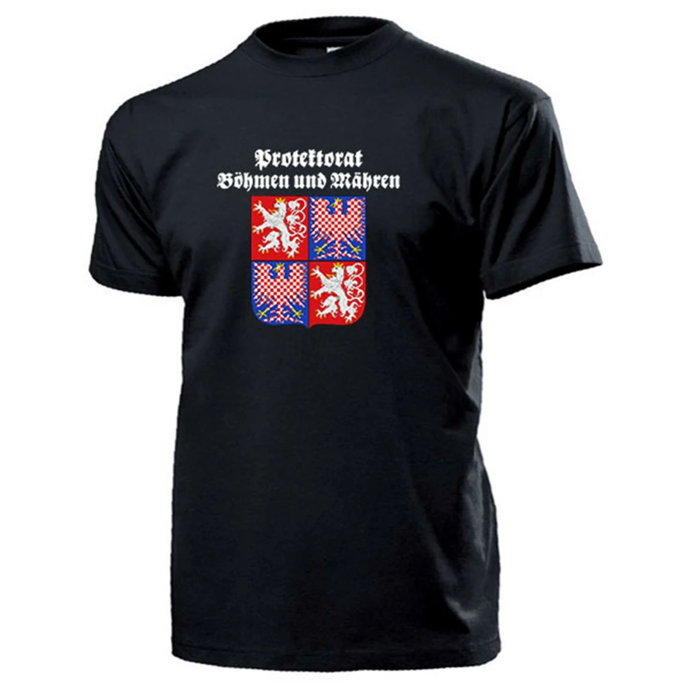 

Protectorate Bohemia and Moravia Crest Czech Republic Germany pattern - 100% cotton short sleeve O-neck printed Men's T-shirt.