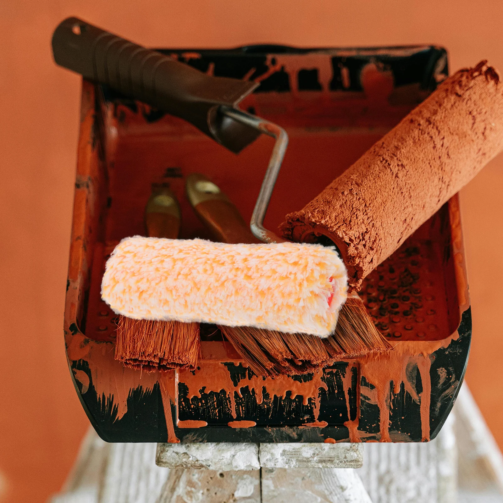 

4 pcs Premium Cotton Wall Paint Roller Sleeve Refills Mini Covers for Detailed Edge Corner Coverage Durable Shed