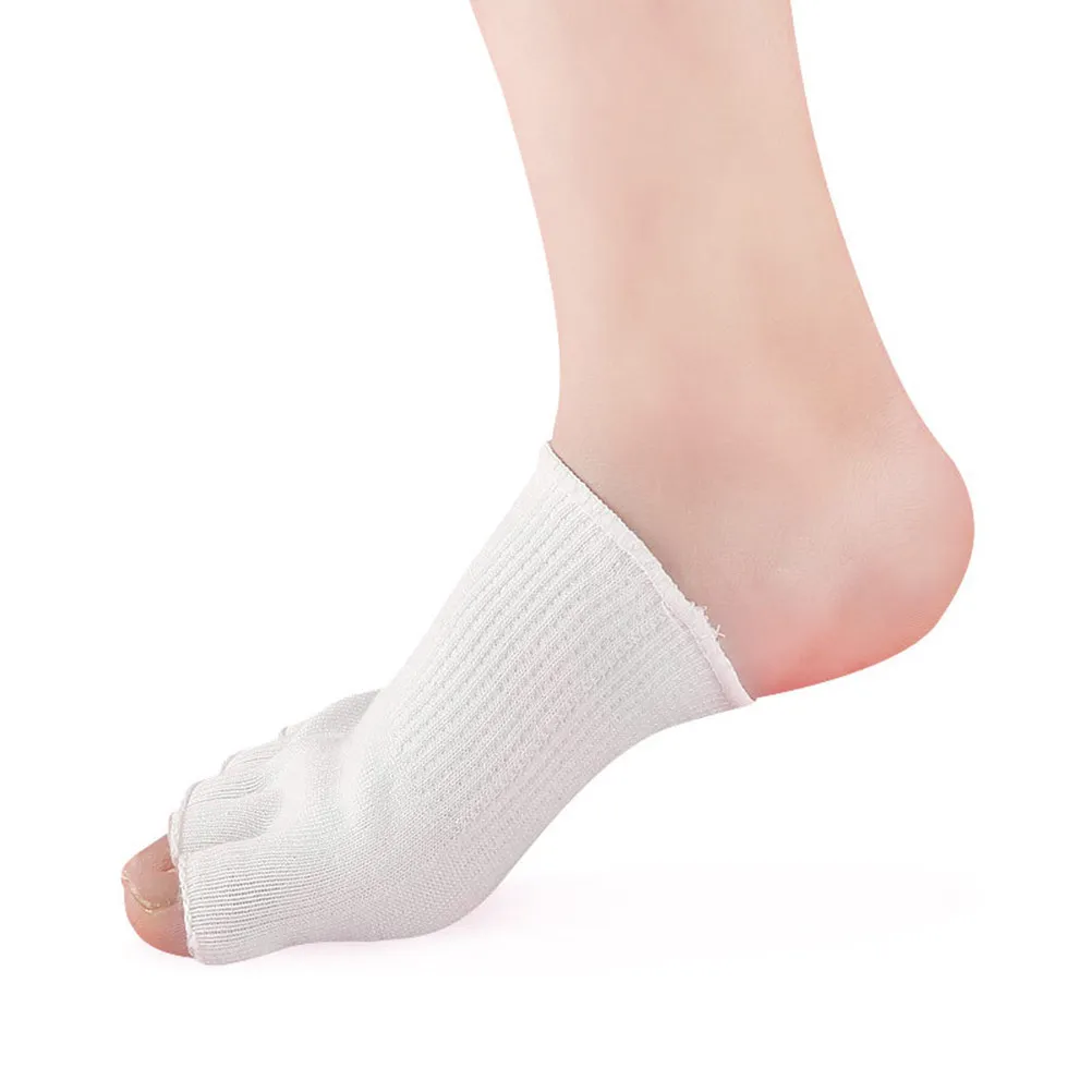 1 Par de Calcetines de Gel de Cinco Dedos, Cuidado de los Pies, Spa, Cubre Dedos, Suaves, Cómodos, Antideslizantes, Medias Calcetines para Mujeres y Niñas, Suministros para el Cuidado de los Pies