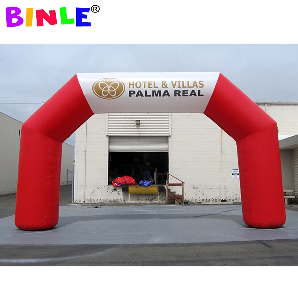 

Good quality promotion square red advertising inflatable arch blowup sports arch gate door with printing