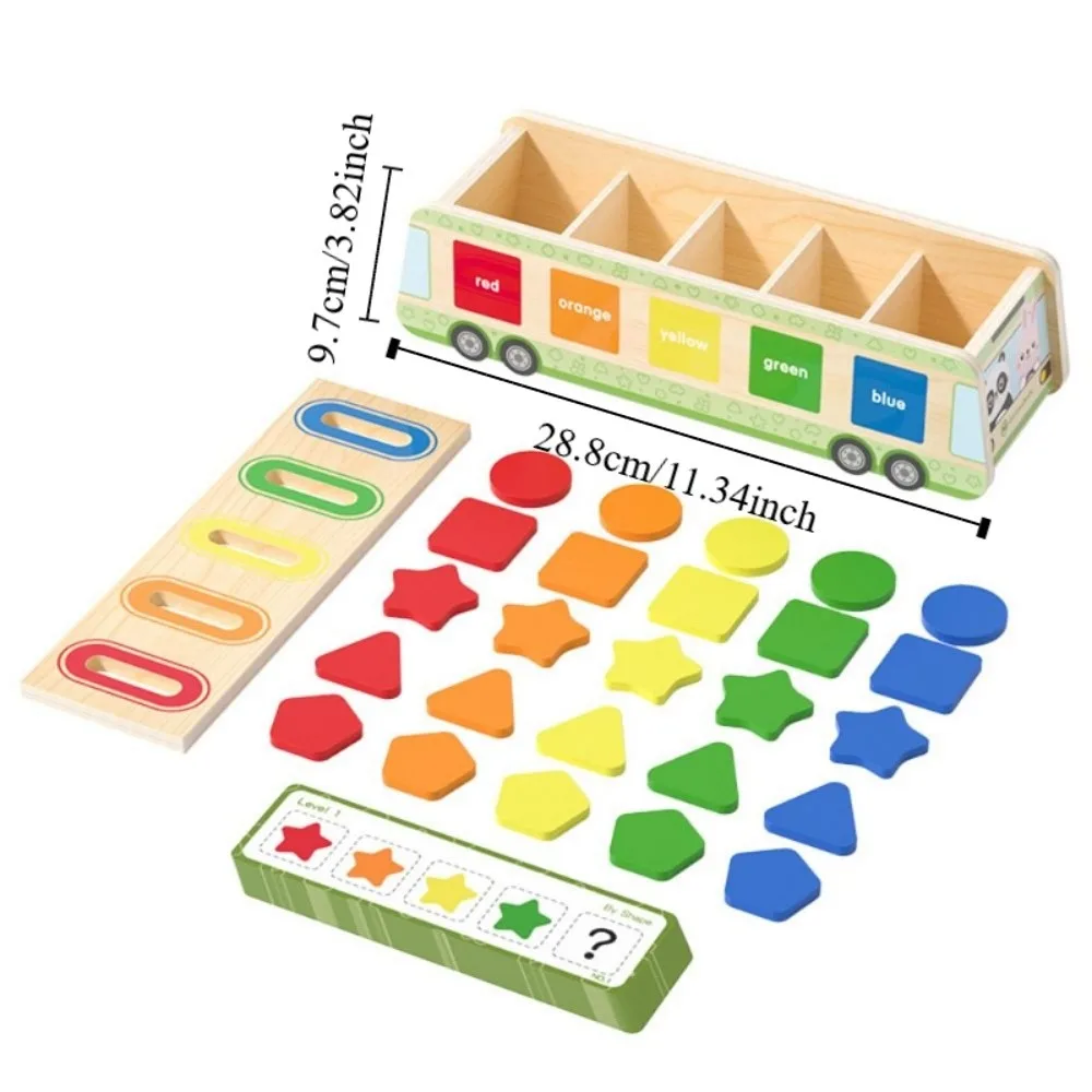 Boîte de tri de formes en bois, Cognition géométrique, Puzzle Montessori, jouet de tri de formes et de couleurs, jeu de Table, éducation précoce