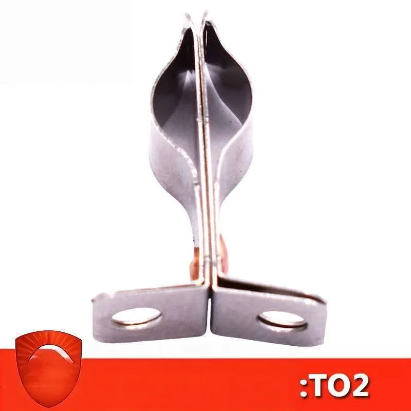 1pc TO2 axial diode aging test seat IC chip burning seat fixture socket downward pressure metal high temperature resistance
