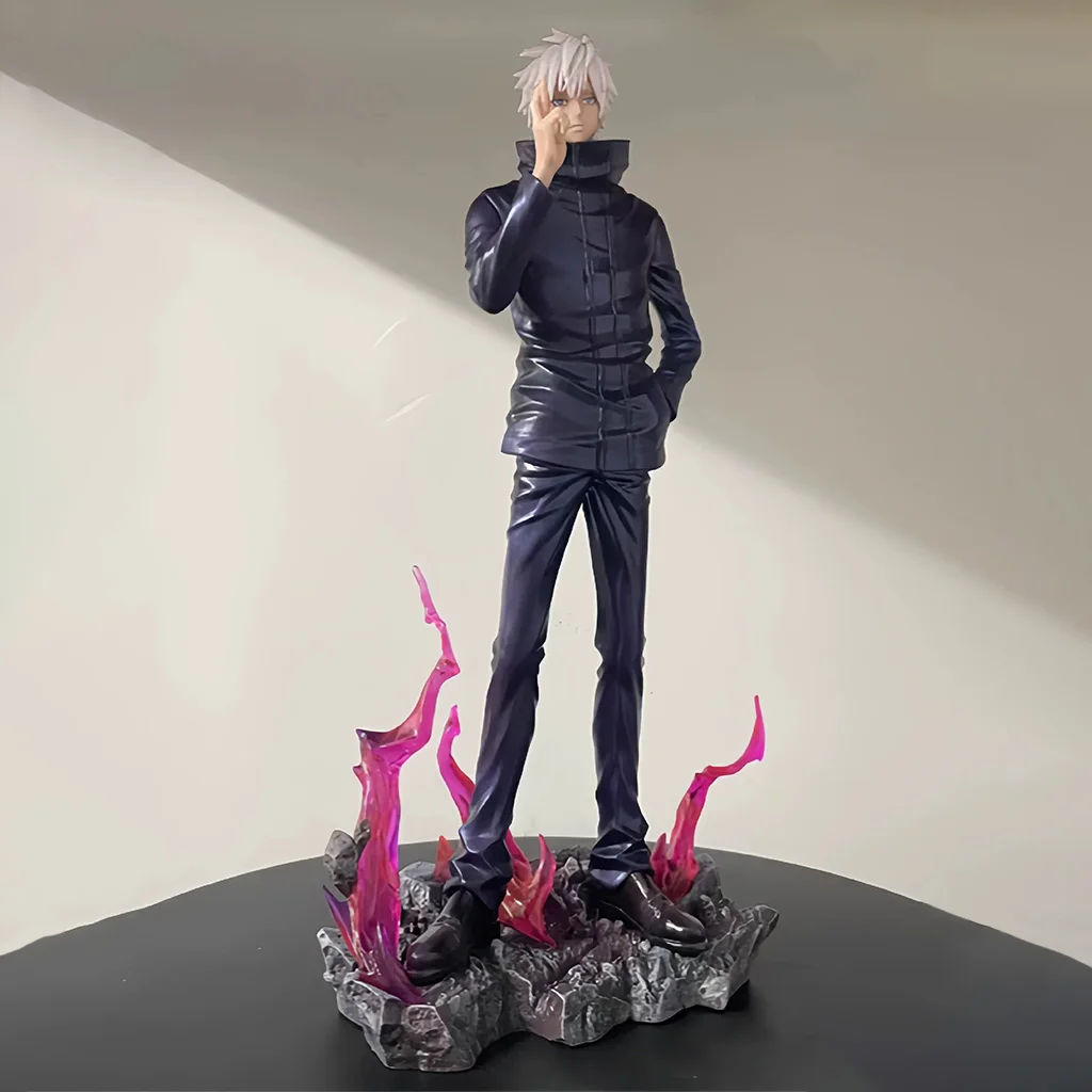

JJK Anime Figure Gojo Satoru action figures battle version Gojo figurine PVC model Adult Ornament Collections Statues Gifts 34cm